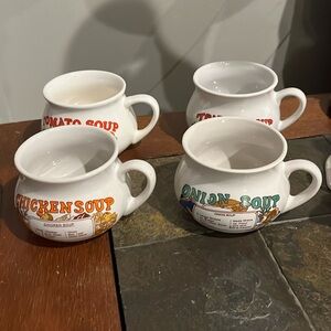 Vintage DD&C Soup Recipe Mugs set of 4.  EUC